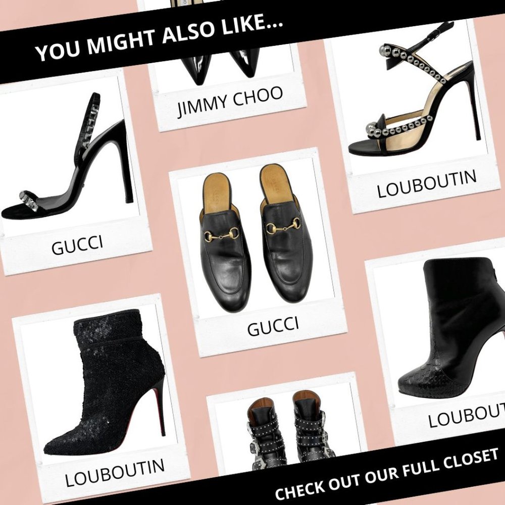 Christian Louboutin Shoes Paulina Black Tan Patent Leather PVC Pointed Toe Flats - Picture 9 of 9